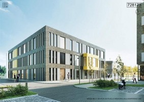 zdjęcie z budowy Centrum Administracyjno-Usługowe w Juszkowie