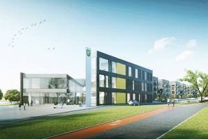 zdjęcie z budowy Centrum Administracyjno-Usługowe w Juszkowie