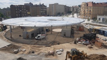 zdjęcie z przebudowy Rynek Łazarski