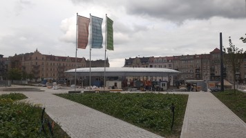 zdjęcie z przebudowy Rynek Łazarski