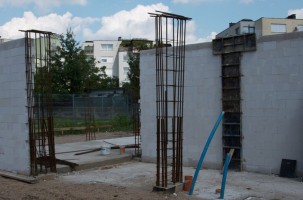 roboty murowe parter - ściany garaży