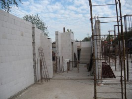 roboty murowe parter - ściany garaży