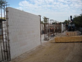 roboty murowe parter - ściany garaży