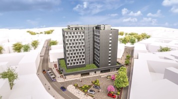 zdjęcie z przebudowy Apartamentowiec Brda