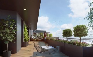 zdjęcie z przebudowy Apartamentowiec Brda