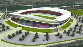 zdjęcie z budowy Stadion Zagłębia Sosnowiec