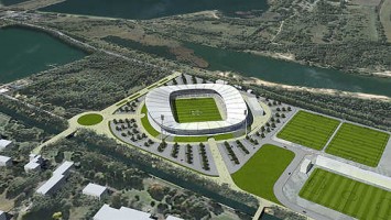 zdjęcie z budowy Stadion Zagłębia Sosnowiec