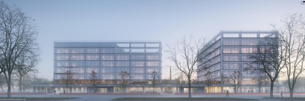 wizualizacje Kompleks biurowy Polskiej Spółki Gazownictwa (PSG) i Gas Storage Poland (GSP)