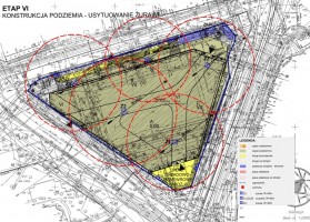 schemat zasięgu pracy dźwigów