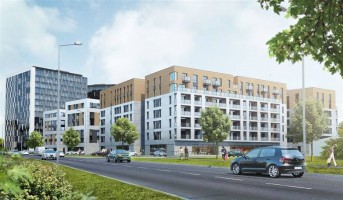 zdjęcie z budowy Centrum Zana Office Park