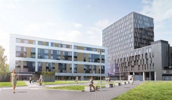 zdjęcie z budowy Centrum Zana Office Park