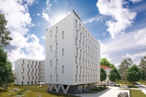 zdjęcie z budowy Prywatny akademik