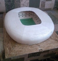 Model Baltic Areny z zapałek