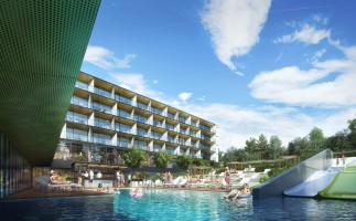 zdjęcie z budowy H2O Hotel