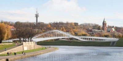 zdjęcie z budowy Kładka Ludwinów-Kazimierz