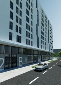 wizualizacje Centrum Biurowe Hallera