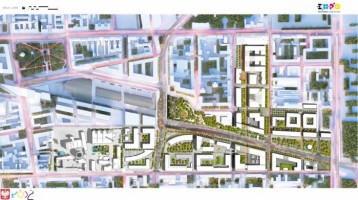 wizualizacje EXPO 2022 Łódź - strefa wystawiennicza