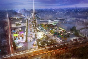 wizualizacje EXPO 2022 Łódź - strefa wystawiennicza