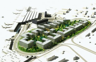 wizualizacje Chopin Airport City