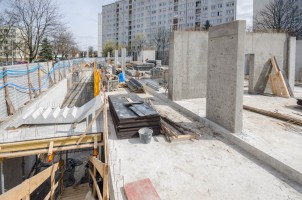 prace na pierwszej kondygnacji naziemnej