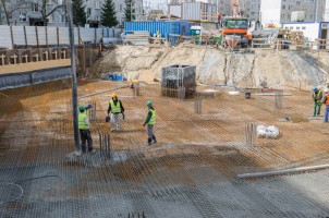 prace na pierwszej kondygnacji naziemnej