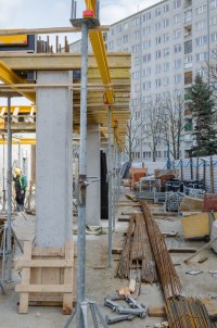 prace na pierwszej kondygnacji naziemnej