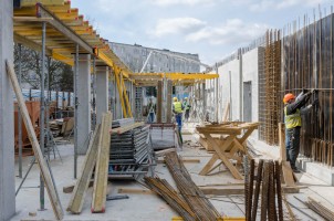 prace na pierwszej kondygnacji naziemnej