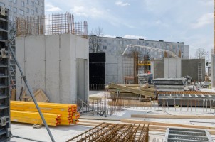 prace na pierwszej kondygnacji naziemnej