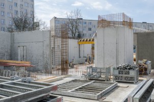 prace na pierwszej kondygnacji naziemnej