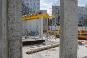 prace na pierwszej kondygnacji naziemnej