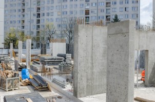 prace na pierwszej kondygnacji naziemnej