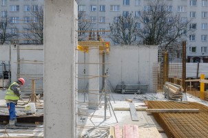 prace na pierwszej kondygnacji naziemnej