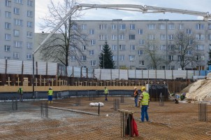 prace na pierwszej kondygnacji naziemnej