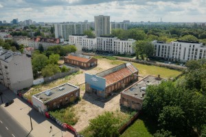 Teren inwestycji przed rozpoczęciem prac budowlanych