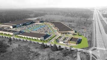 wizualizacje Park handlowy Ściegiennego