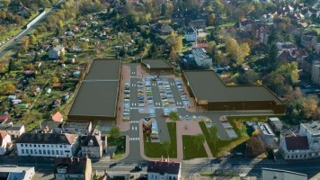 zdjęcie z budowy Park handlowy Żagań