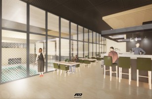 wizualizacje Obiekt sportowo-rekreacyjny z basenami wewnętrznymi