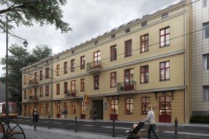 zdjęcie z przebudowy Centrum Interwencji Kryzysowej