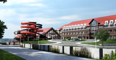 zdjęcie z budowy Hotel Radisson Blu Resort, Ostróda Mazury Lakes