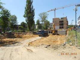 roboty ziemne pod budynkiem nr 12
