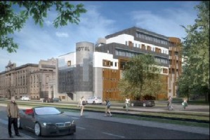 wizualizacje Hotel z parkingiem wielopoziomowym