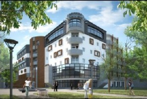 wizualizacje Hotel z parkingiem wielopoziomowym