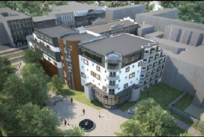 wizualizacje Hotel z parkingiem wielopoziomowym