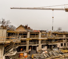 .Trwają końcowe prace przy wykonywaniu konstrukcji żelbetowej kondygnacji parteru