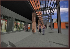 wizualizacje Centrum Handlowe Cegielnia
