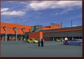 wizualizacje Centrum Handlowe Cegielnia