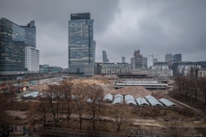 wyburzanie dawnego centrum handlowego Jupiter