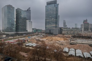 wyburzanie dawnego centrum handlowego Jupiter