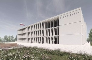 zdjęcie z budowy Nowa siedziba Sądu Rejonowego