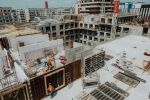 zdjęcie z budowy PRogress Spot Warsaw